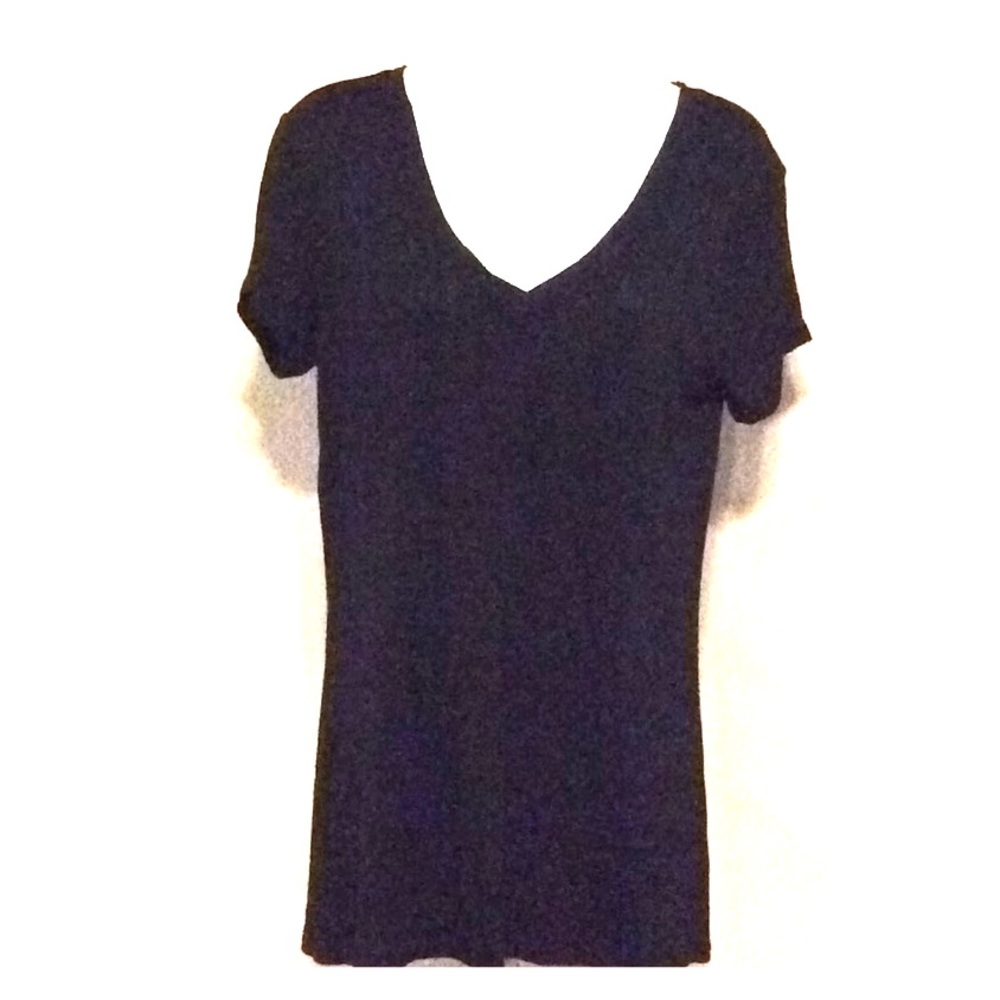 Black V-Neck Shirt Size Large